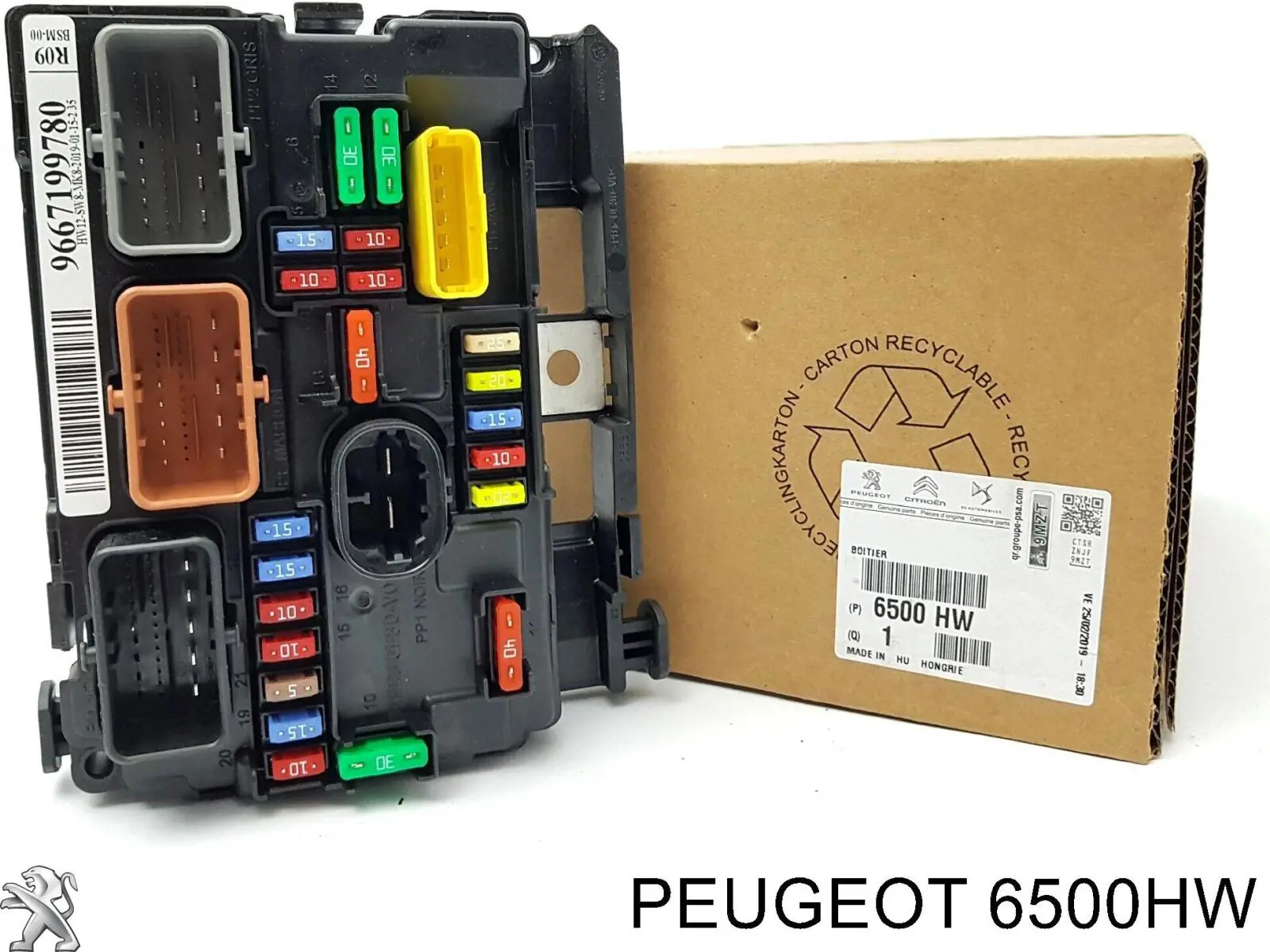00006500HW Peugeot/Citroen Unidade de dispositivos de segurança