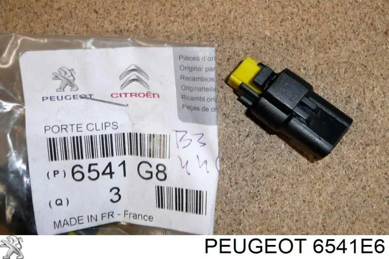 Compre 6541E6 Peugeot/Citroen Borne de bateria recarregável (PILHA)
