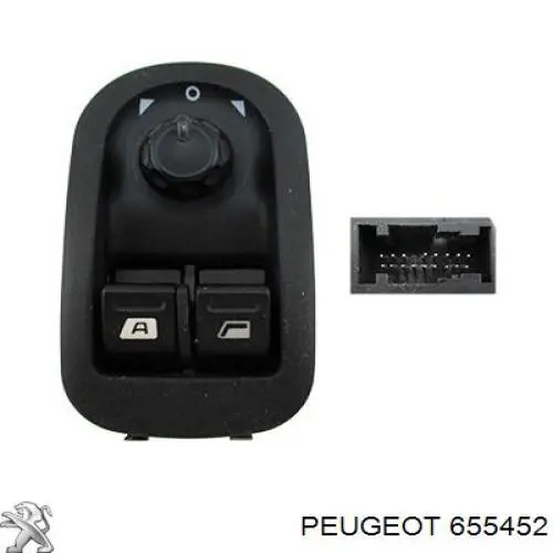 Unidade de botões dianteira esquerda de controlo de elevador de vidro Peugeot/Citroen 00006554WA preço, a partir de 29,24 USD