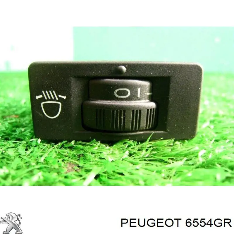 6554GR Peugeot/Citroen Botão (regulador) de corretor das luzes