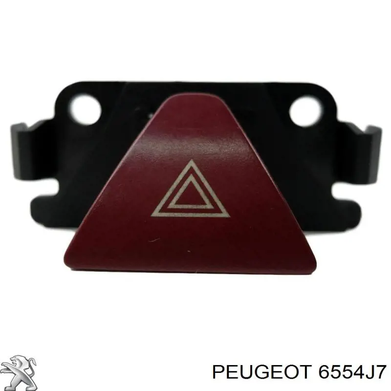 6554J7 Peugeot/Citroen Botão de ativação do sinal de emergência