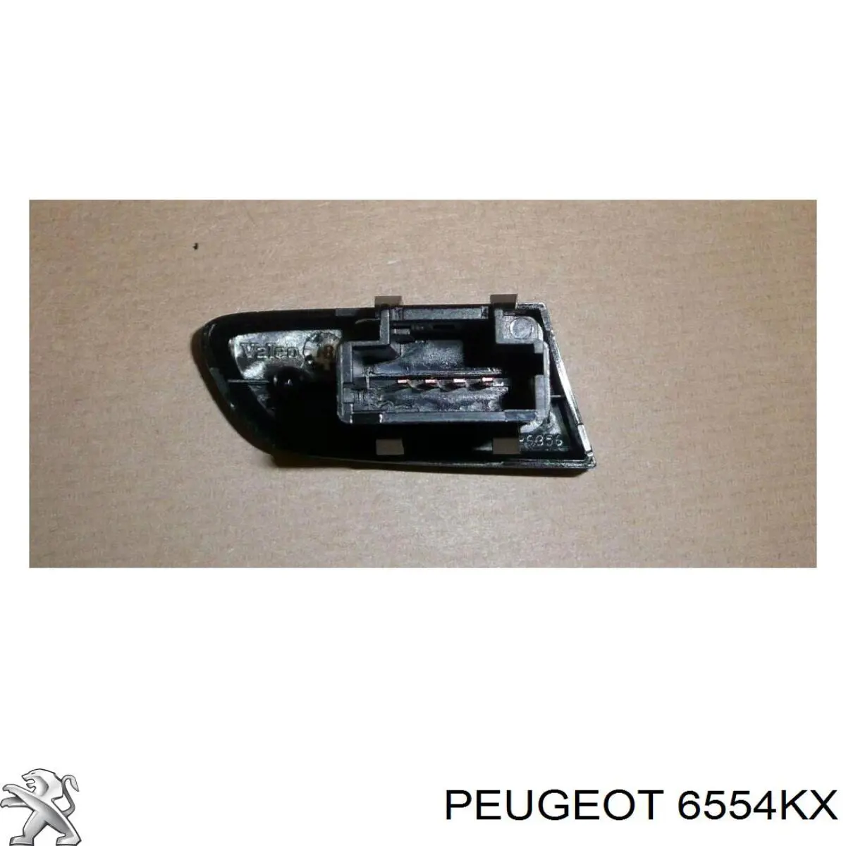 00006554KX Peugeot/Citroen Botão de ativação de aparelho de ar condicionado