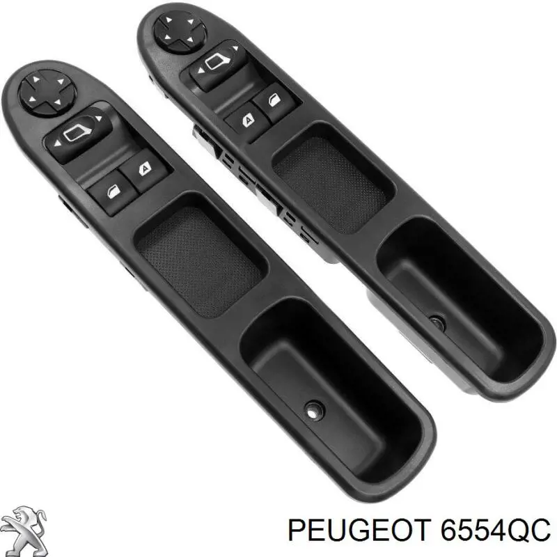 Compre 00006554QC Peugeot/Citroen Unidade de botões dianteira esquerda de controlo de elevador de vidro