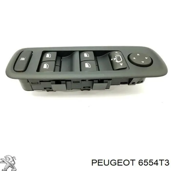 Compre 6554T3 Peugeot/Citroen Unidade de botões dianteira esquerda de controlo de elevador de vidro