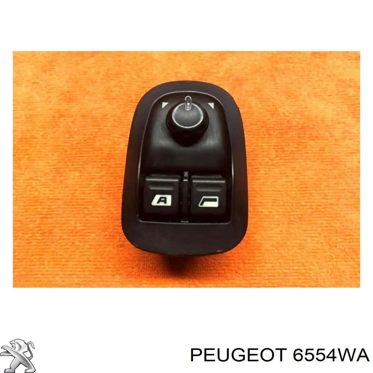 00006554WA Peugeot/Citroen Unidade de botões dianteira esquerda de controlo de elevador de vidro