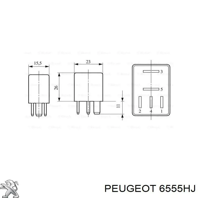 Compre 6555HJ Peugeot/Citroen Relê de pisca-pisca