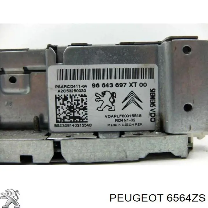 6564ZS Peugeot/Citroen Aparelhagem de som (rádio AM/FM)