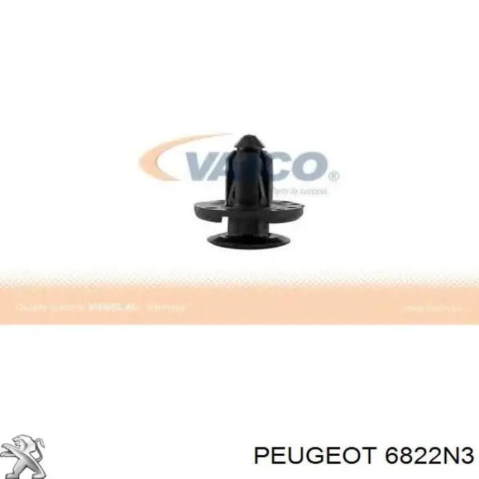 Cápsula (prendedor) de fixação de moldura de pára-brisas Peugeot/Citroen 6822N3 preço, a partir de 2,15 USD