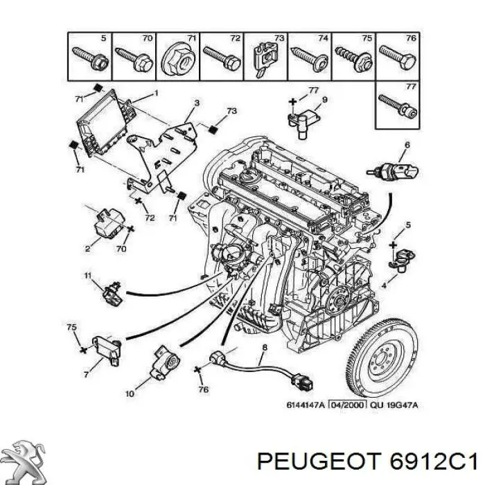 6912C1 Peugeot/Citroen 