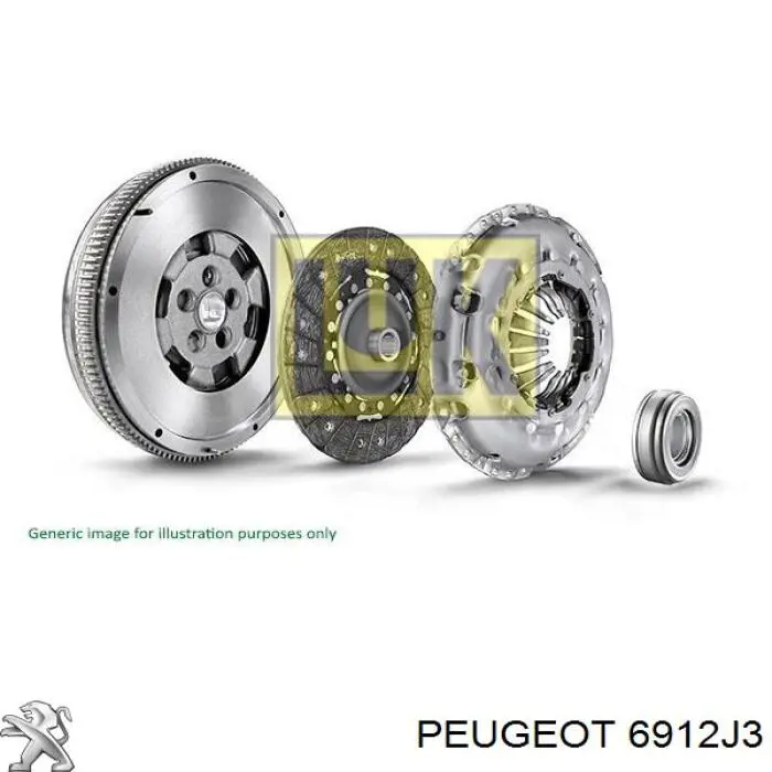 Parafuso de fixação da cesta de embraiagem Peugeot/Citroen 6912J3 preço, a partir de 4,06 USD