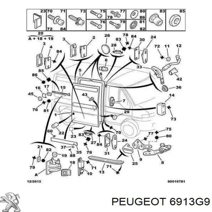  Peugeot/Citroen 6913G9 preço, a partir de 2,31 USD
