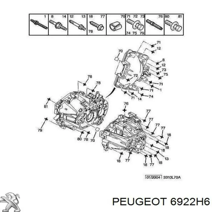  Peugeot/Citroen 6922H6 preço, a partir de 1,69 USD