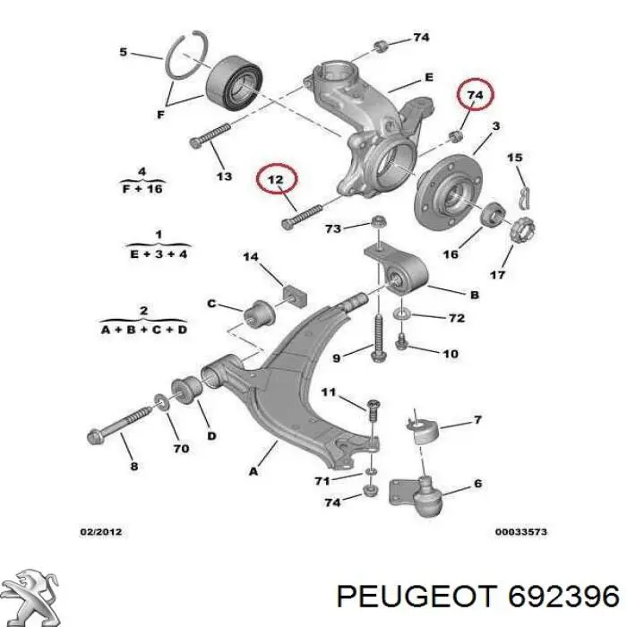 Compre 692191 Peugeot/Citroen Parafuso
