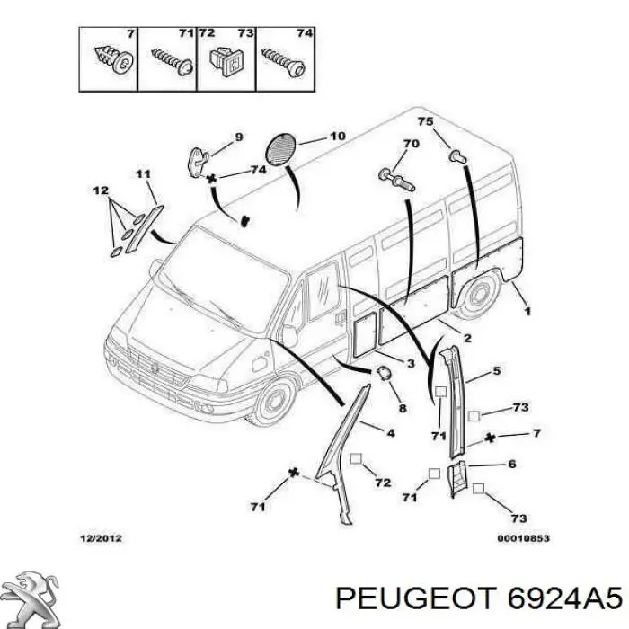 6924A5 Peugeot/Citroen 