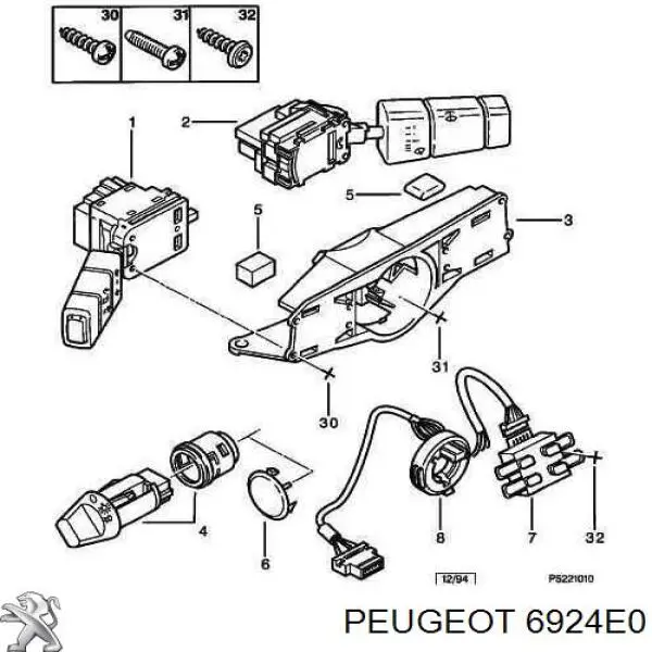  Peugeot/Citroen 6924E0 preço, a partir de  