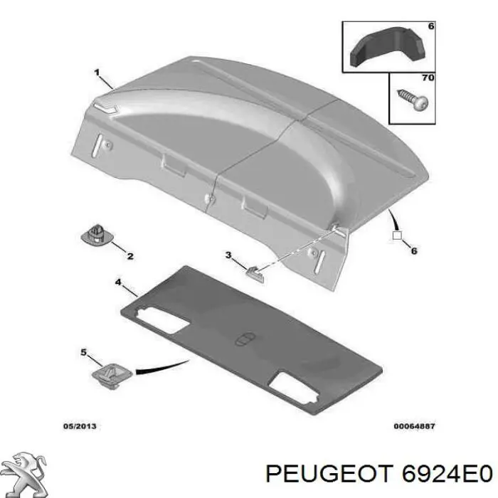 Compre 6924E0 Peugeot/Citroen 