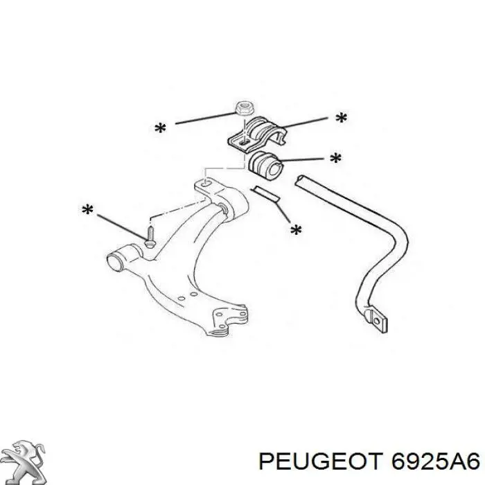  Peugeot/Citroen 6925A6 preço, a partir de  