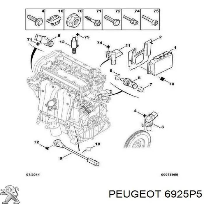  Peugeot/Citroen 6925P5 preço, a partir de  