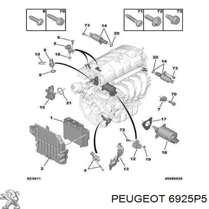 Compre 6925P5 Peugeot/Citroen 