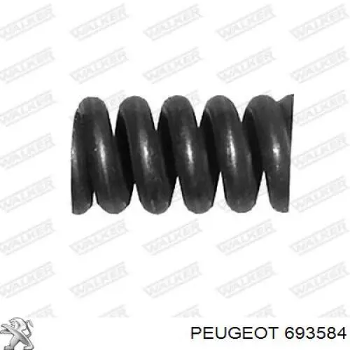693584 Peugeot/Citroen Porca de parafuso de fixação de braço oscilante dianteiro inferior