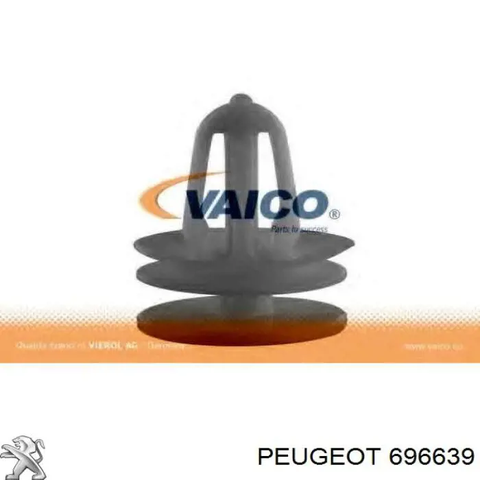 Cápsula (prendedor) de fixação de revestimento da porta Peugeot/Citroen 696639 preço, a partir de 0,41 USD