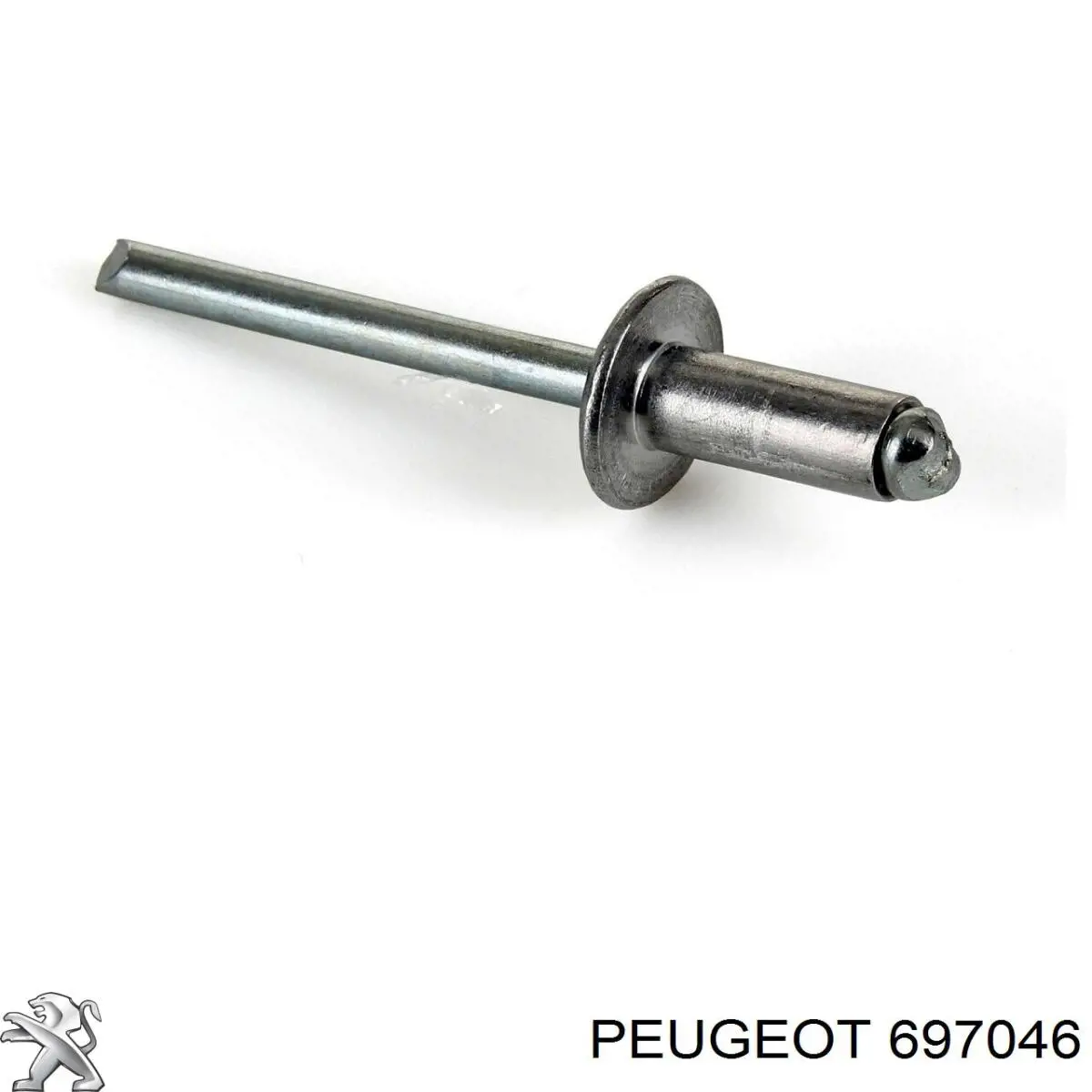 697046 Peugeot/Citroen Cápsula (prendedor) de fixação do forro do pára-choque do pára-lama dianteiro