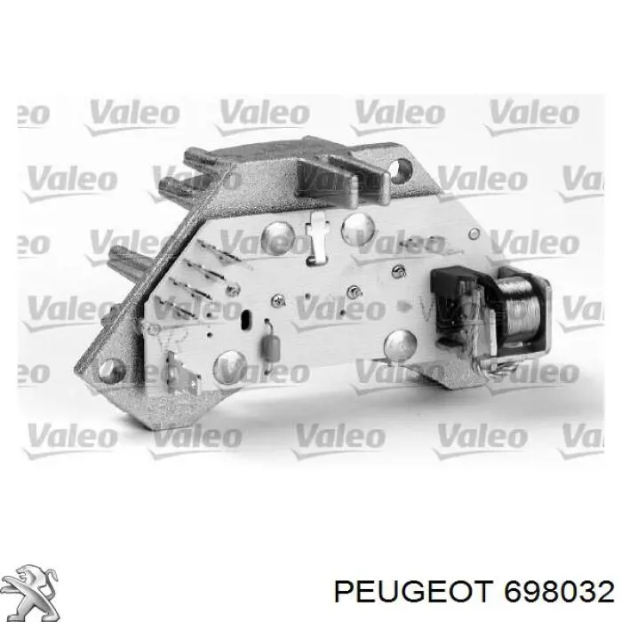 Resistor (resistência) de ventilador de forno (de aquecedor de salão) Peugeot/Citroen 698032 preço, a partir de 1,83 USD