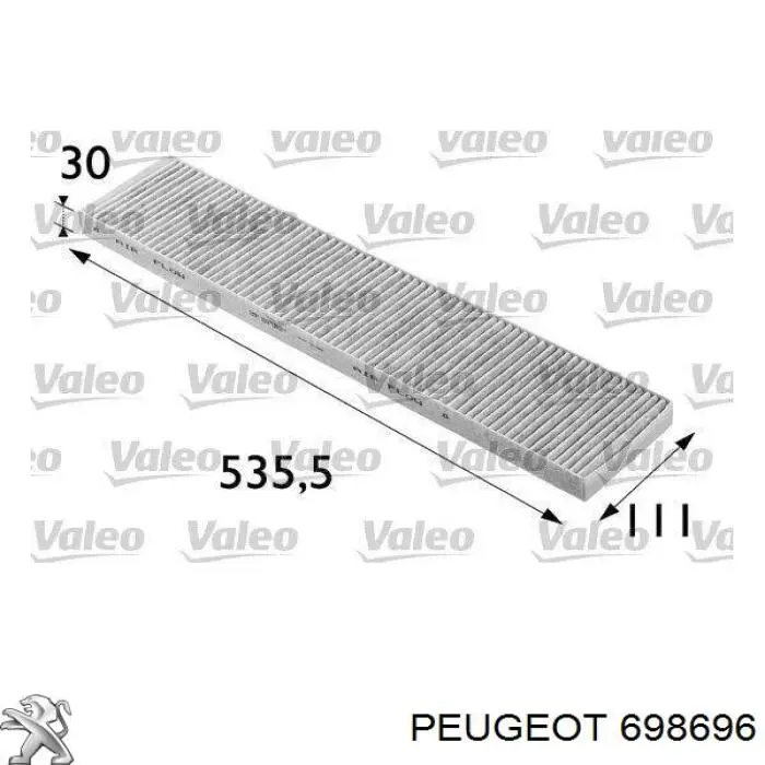 Compre 698696 Peugeot/Citroen Fixador (braçadeira) de fios elétricos
