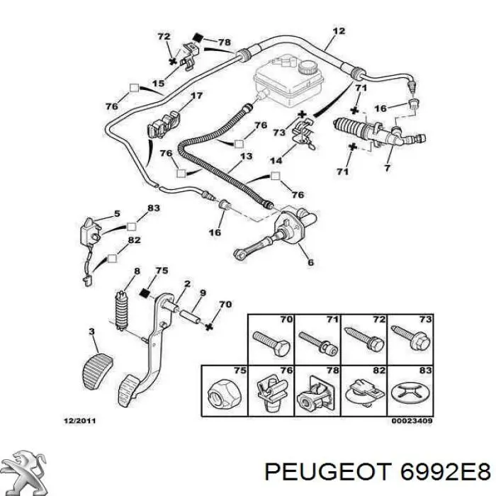  Peugeot/Citroen 6992E8 preço, a partir de  