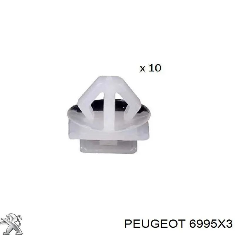 Cápsula (prendedor) de fixação de grelha do radiador de esfriamento Peugeot/Citroen 6995X3 preço, a partir de 0,18 USD
