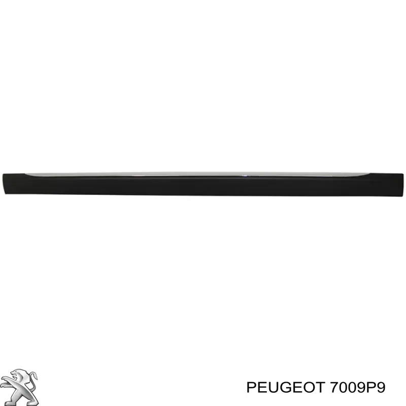 7009P9 Peugeot/Citroen Placa sobreposta (moldura) externa esquerda de acesso