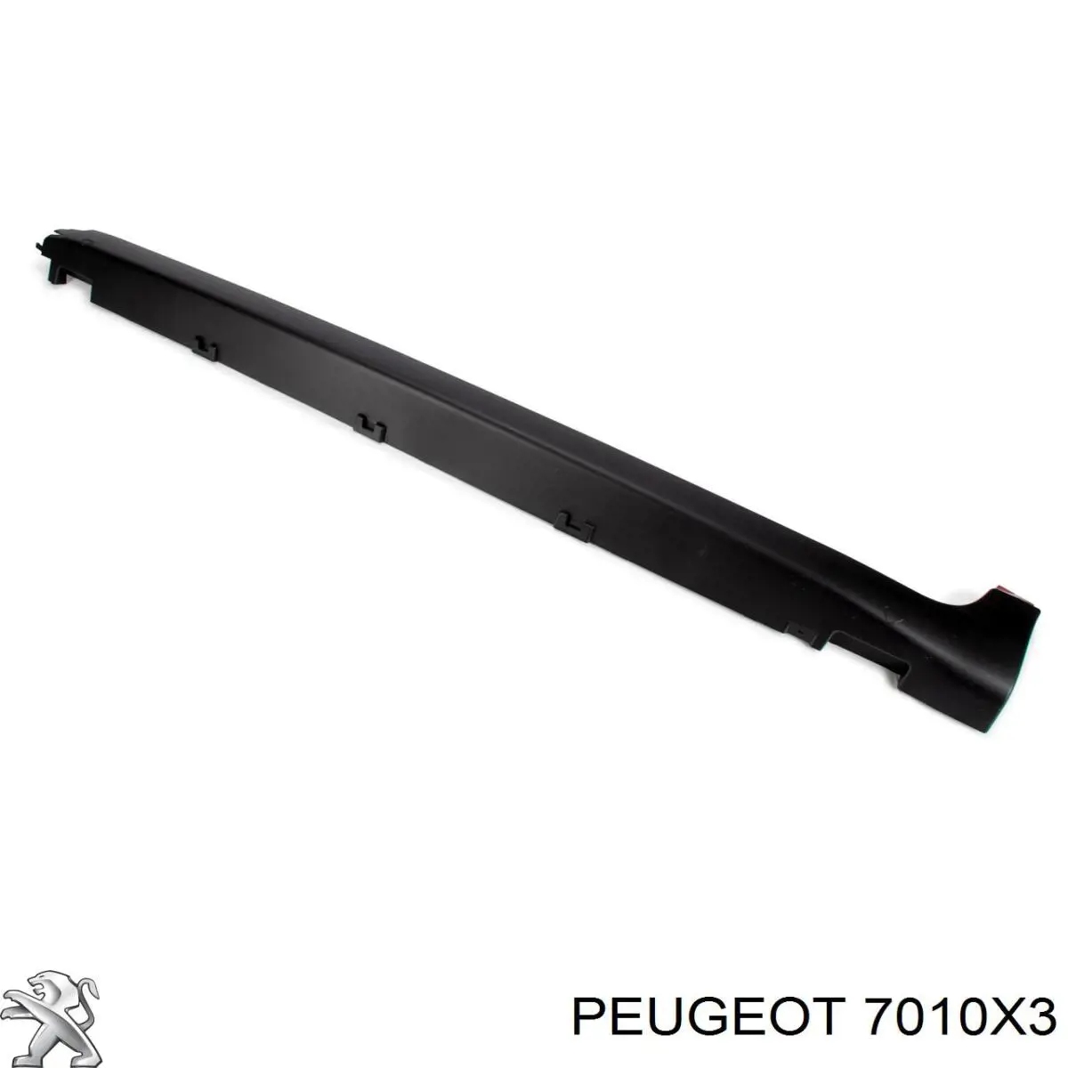 7010X3 Peugeot/Citroen Placa sobreposta (moldura) externa direita de acesso