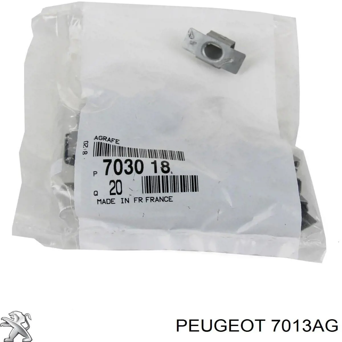 7013AG Peugeot/Citroen Proteção de motor, de panela (da seção de motor)