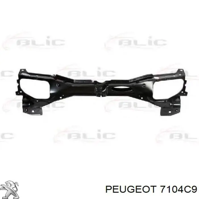 7104C9 Peugeot/Citroen Suporte do radiador montado (painel de montagem de fixação das luzes)