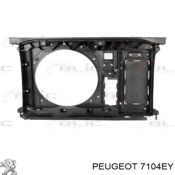 7104EY Peugeot/Citroen Suporte do radiador montado (painel de montagem de fixação das luzes)