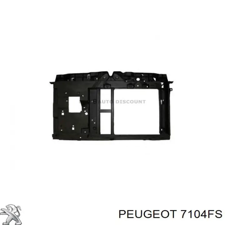 7104FS Peugeot/Citroen Suporte do radiador montado (painel de montagem de fixação das luzes)
