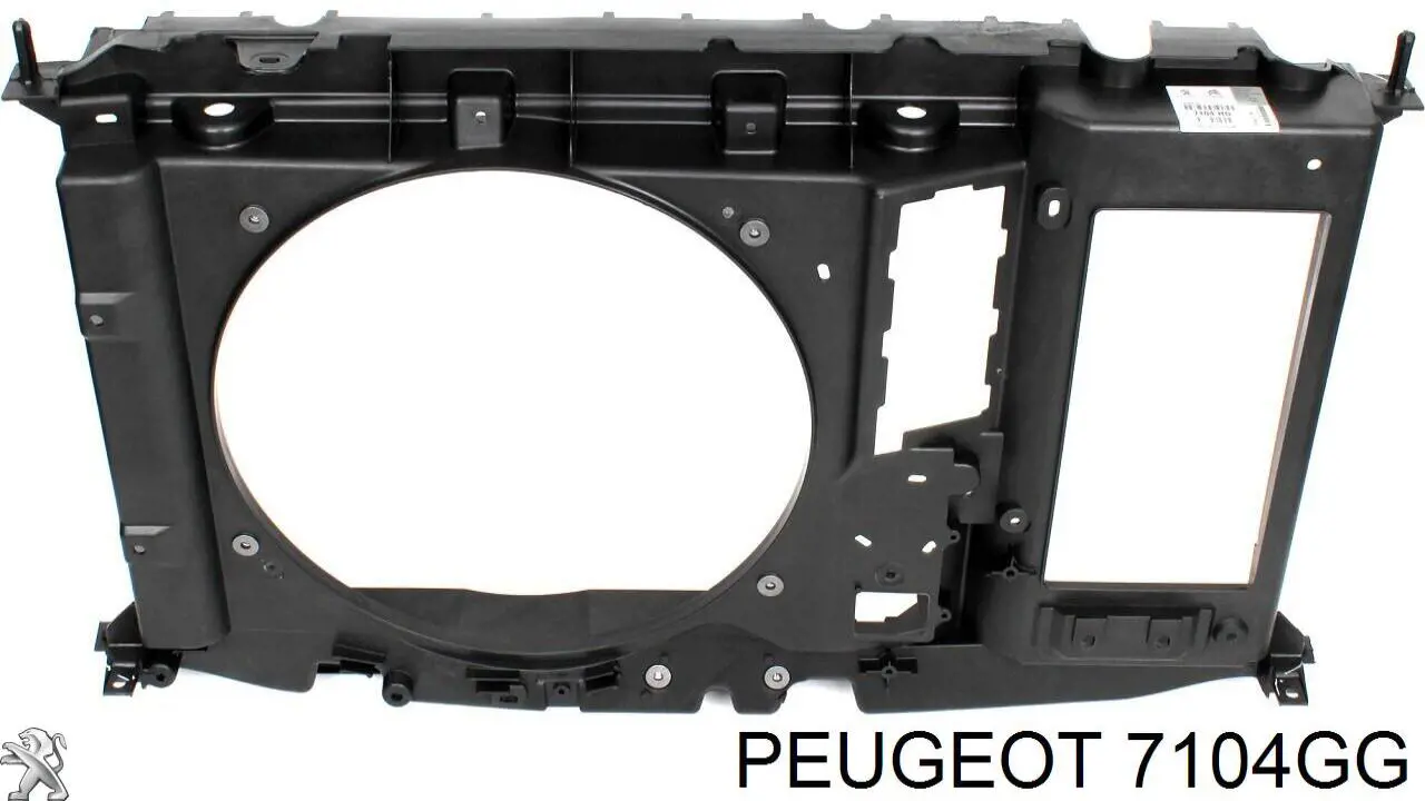 7104GG Peugeot/Citroen Difusor do radiador de esfriamento