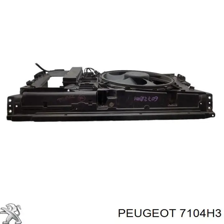  Suporte do radiador montado (painel de montagem de fixação das luzes) Peugeot 607 sedan (9D, 9U) (2000 - 2010) 