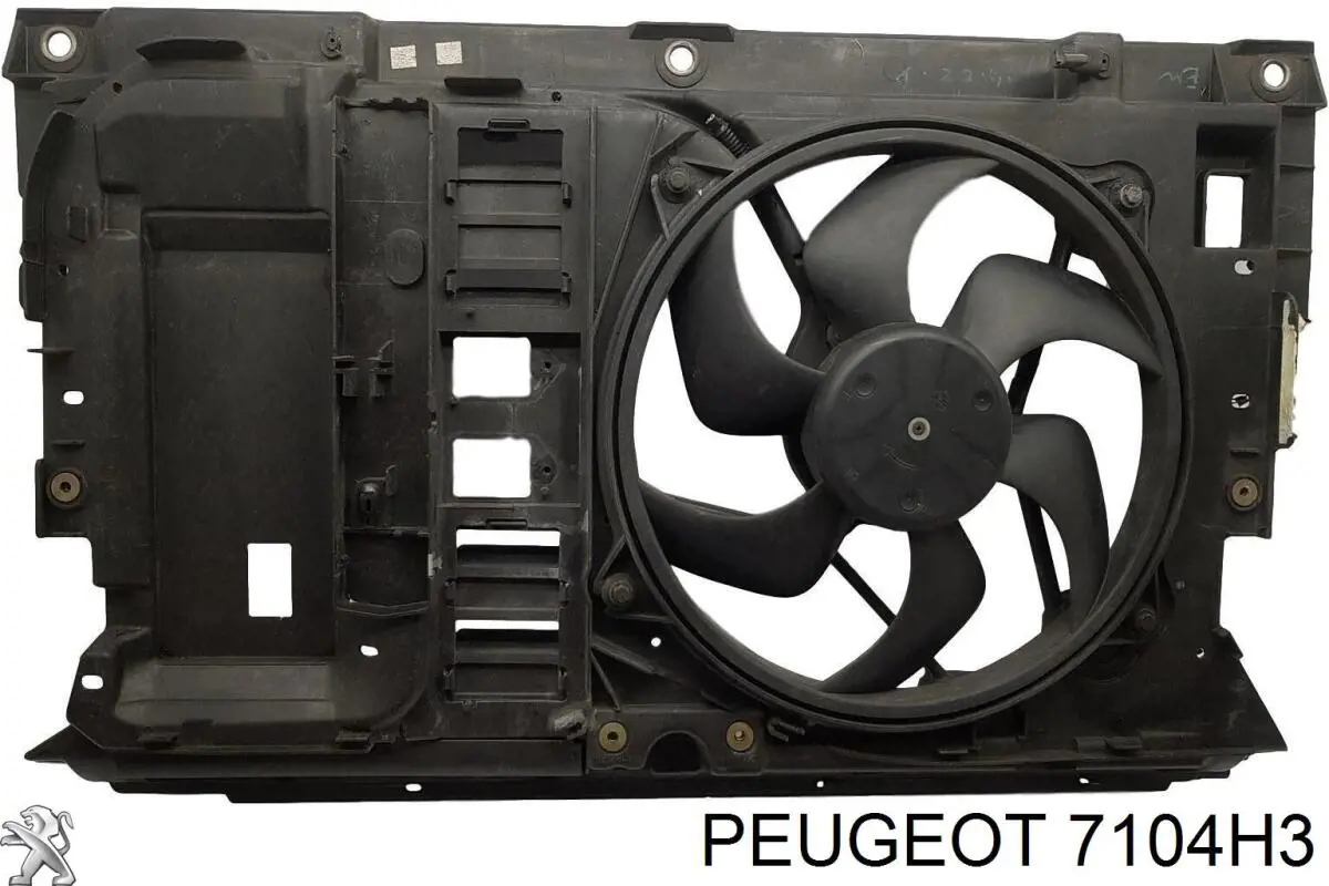Suporte do radiador montado (painel de montagem de fixação das luzes) Peugeot 607  9D, 9U
