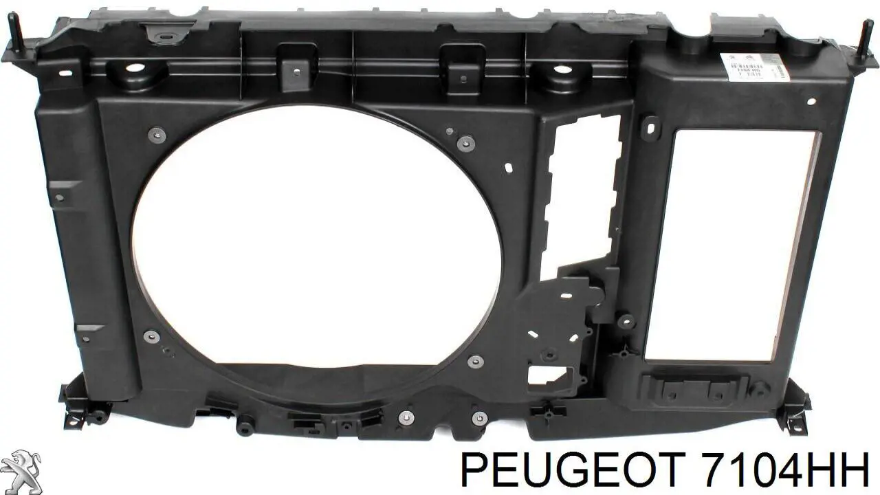 Suporte do radiador montado (painel de montagem de fixação das luzes) Peugeot Partner Tepee 