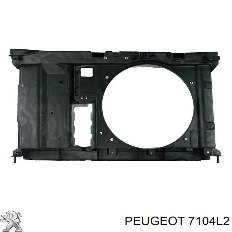 7104L2 Peugeot/Citroen Carcaça de fixação do radiador