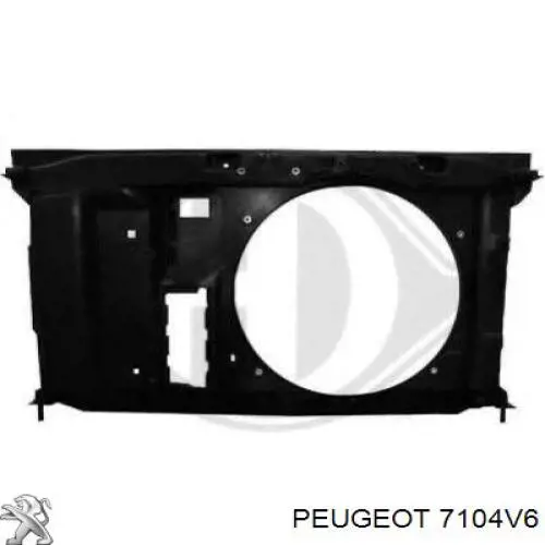 Compre 7104V6 Peugeot/Citroen Carcaça de fixação do radiador