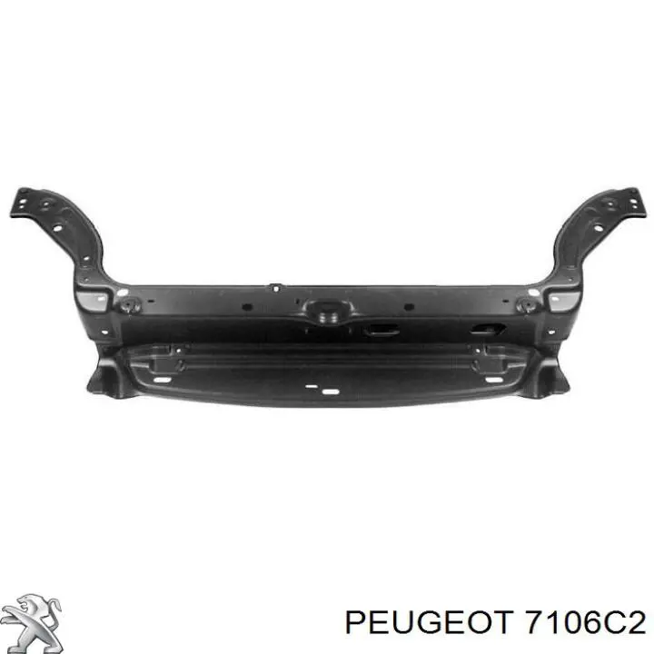 7106C2 Peugeot/Citroen Suporte superior do radiador (painel de montagem de fixação das luzes)