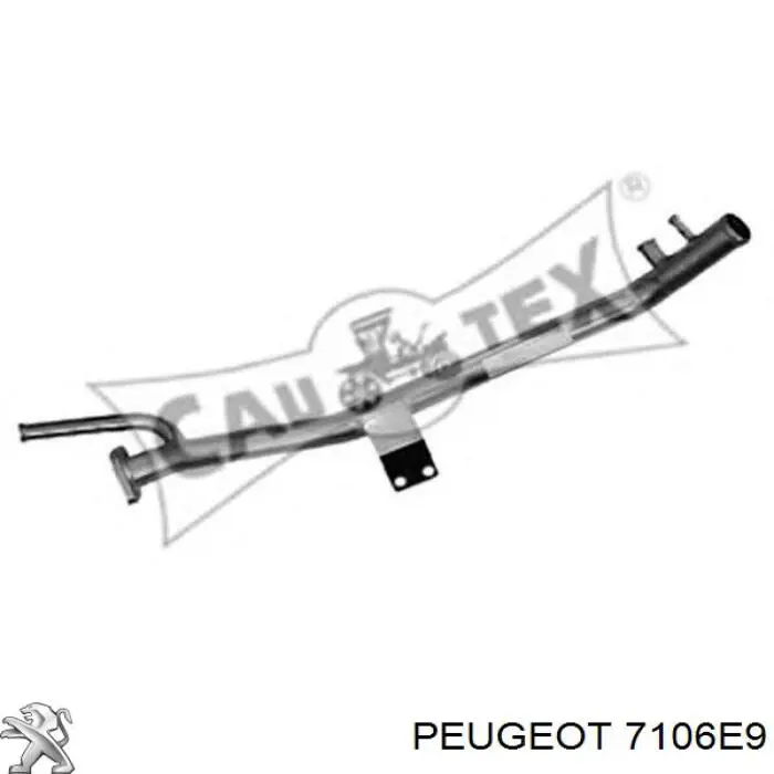 7106E9 Peugeot/Citroen Suporte superior do radiador (painel de montagem de fixação das luzes)
