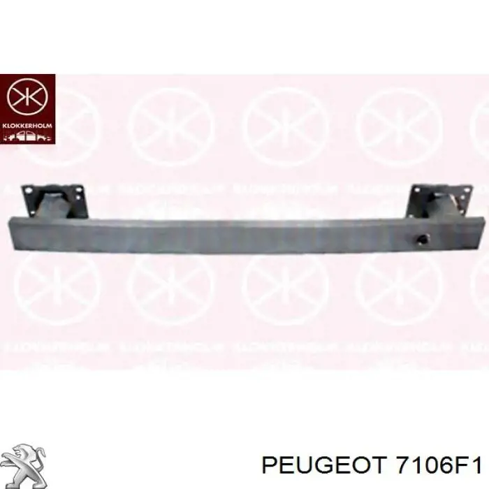 7106F1 Peugeot/Citroen Reforçador do pára-choque dianteiro