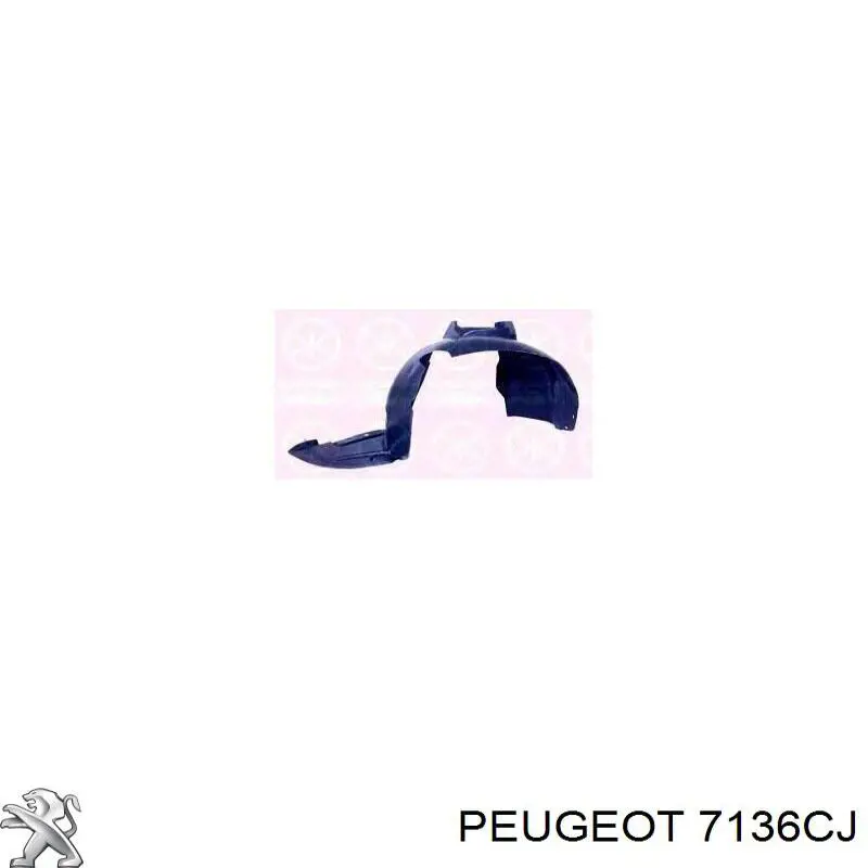 Compre 7136CJ Peugeot/Citroen Guarda-barras direito do pára-lama dianteiro