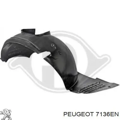 Guarda-barras direito do pára-lama dianteiro Peugeot/Citroen 7136EN preço, a partir de 36,83 USD