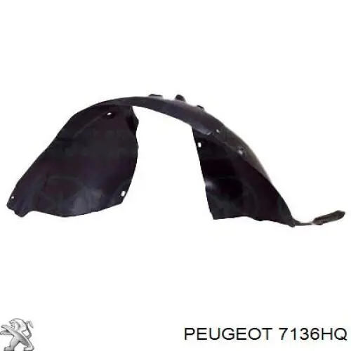 Compre 7136HQ Peugeot/Citroen Guarda-barras esquerdo do pára-lama dianteiro