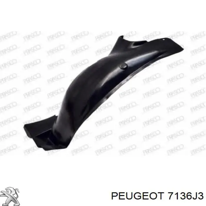 Guarda-barras esquerdo traseiro do pára-lama dianteiro Peugeot/Citroen 7136J3 preço, a partir de 11,18 USD