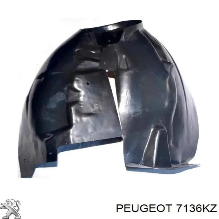Compre 7136KZ Peugeot/Citroen Guarda-barras esquerdo do pára-lama dianteiro